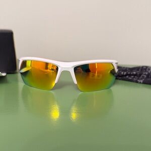 Under Armour White Sunglasses with Orange Lenses